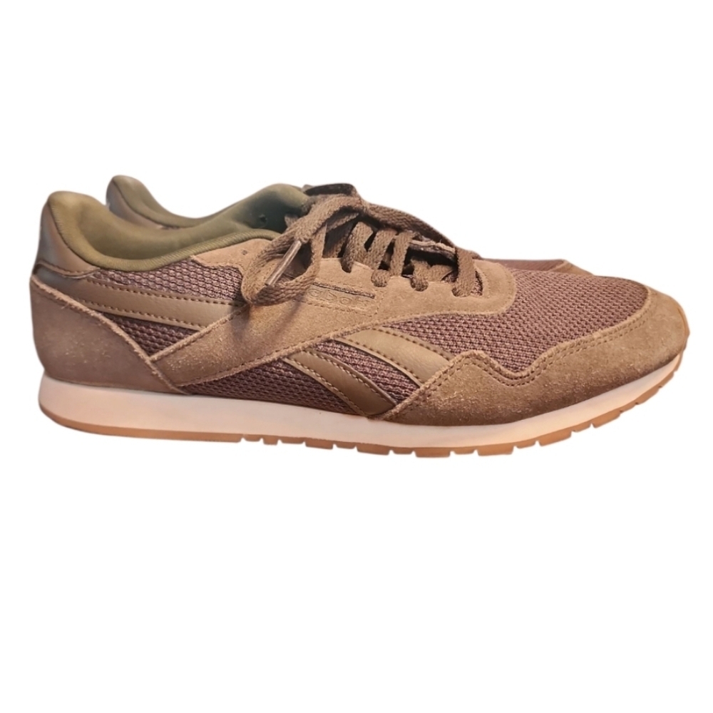Reebok Ultra SL Women Olive Green Sneaker Suede Mesh Retro Running Shoe Size 7.5